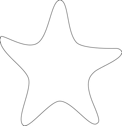 Starfish Template Free Printable